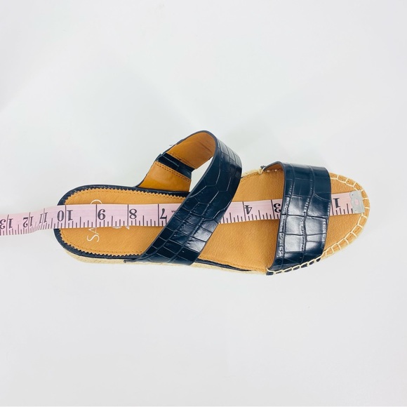 Franco Sarto Leather Cappy Slide Sandal Shoes Sz 9.5 -10 - Picture 11 of 11